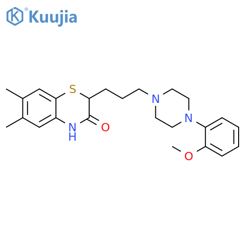 2H-1,4-Benzothiazin-3(4H)-one,2-[3-[4-(2-methoxyphenyl)-1-piperazinyl]propyl]-6,7-dimethyl- structure