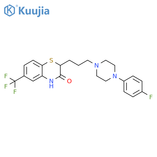 2H-1,4-Benzothiazin-3(4H)-one,2-[3-[4-(4-fluorophenyl)-1-piperazinyl]propyl]-6-(trifluoromethyl)- structure