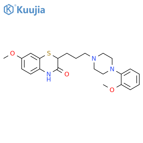 2H-1,4-Benzothiazin-3(4H)-one,7-methoxy-2-[3-[4-(2-methoxyphenyl)-1-piperazinyl]propyl]- structure