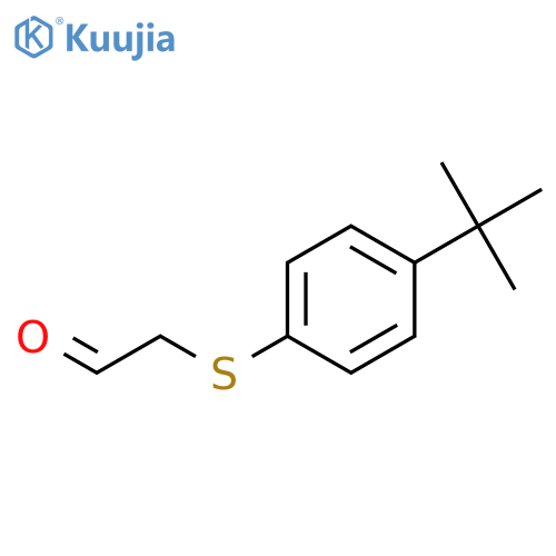 Acetaldehyde, [[4-(1,1-dimethylethyl)phenyl]thio]- structure