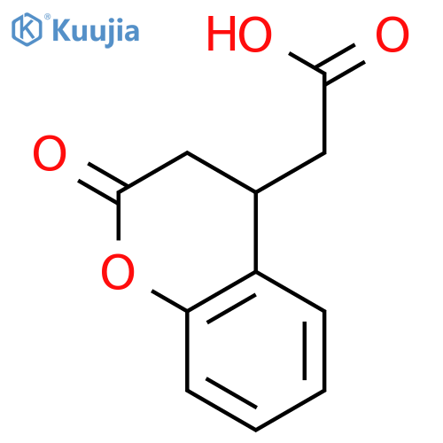 2H-1-Benzopyran-4-acetic acid, 3,4-dihydro-2-oxo- structure