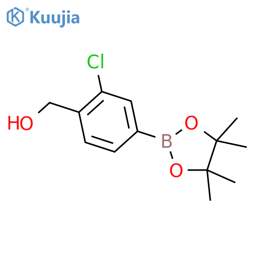 3-Chloro-4-(hydroxymethyl)phenylboronic Acid Pinacol Ester structure