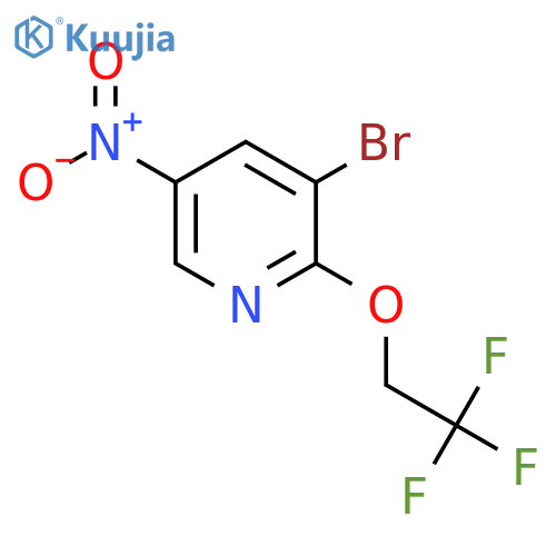 3-Bromo-5-nitro-2-(2,2,2-trifluoro-ethoxy)-pyridine structure