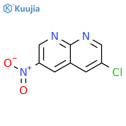 3-chloro-6-nitro-1,8-naphthyridine structure