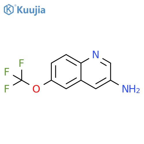 6-(trifluoromethoxy)quinolin-3-amine structure