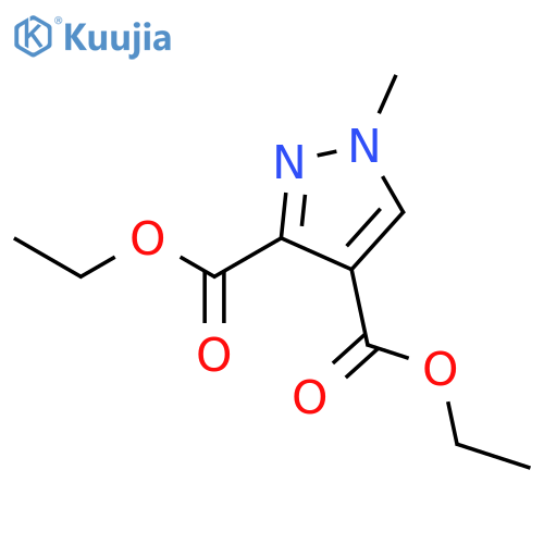 3,4-diethyl 1-methyl-1H-pyrazole-3,4-dicarboxylate structure