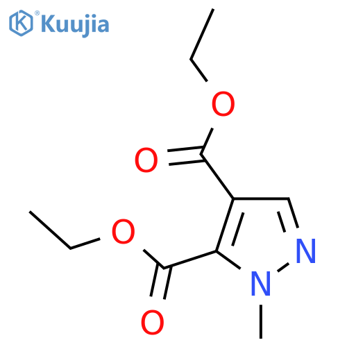 4,5-diethyl 1-methyl-1H-pyrazole-4,5-dicarboxylate structure