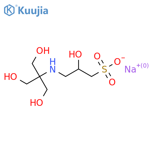 2-Hydroxy-3-2-hydroxy-1,1-bis(hydroxymethyl)ethylaminopropane-1-sulfonate sodium structure