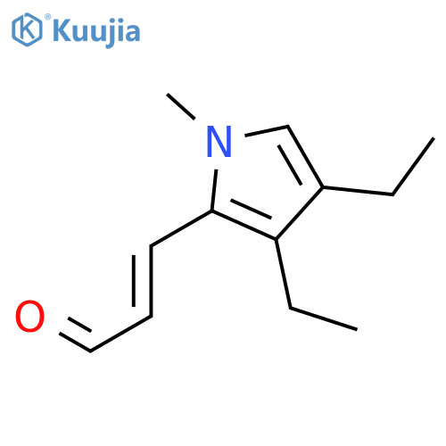 2-Propenal, 3-(3,4-diethyl-1-methyl-1H-pyrrol-2-yl)- structure
