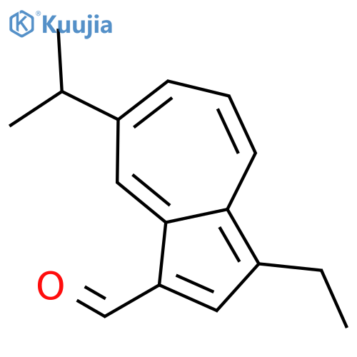 1-Azulenecarboxaldehyde, 3-ethyl-7-(1-methylethyl)- structure