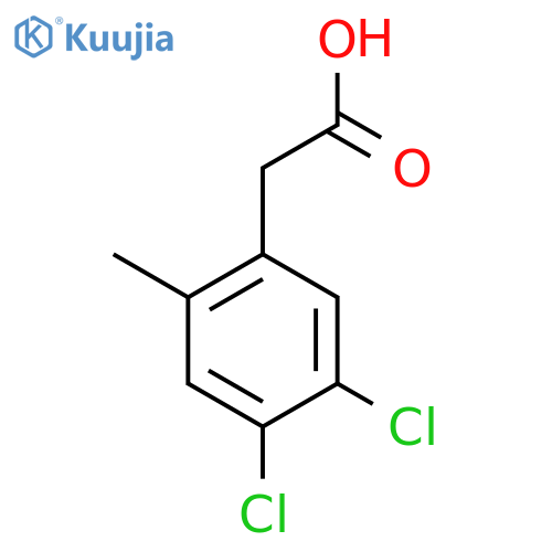 2-(4,5-Dichloro-2-methylphenyl)acetic acid structure