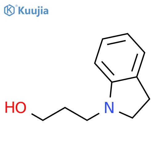 1H-Indole-1-propanol, 2,3-dihydro- structure