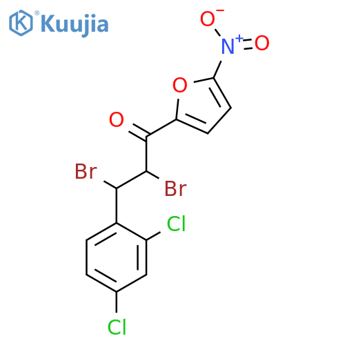1-Propanone, 2,3-dibromo-3-(2,4-dichlorophenyl)-1-(5-nitro-2-furanyl)- structure