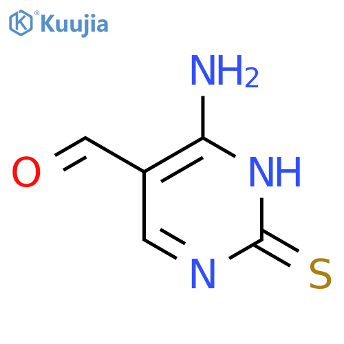 5-Pyrimidinecarboxaldehyde,4-amino-2,3-dihydro-2-thioxo- structure
