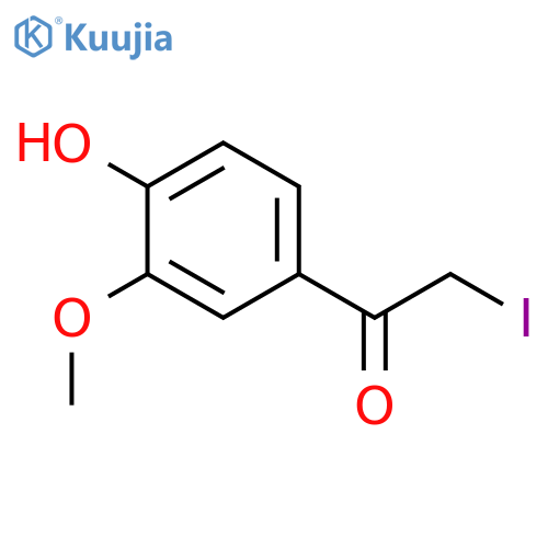 Ethanone, 1-(4-hydroxy-3-methoxyphenyl)-2-iodo- structure