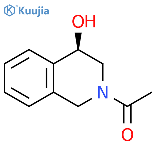 4-Isoquinolinol, 2-acetyl-1,2,3,4-tetrahydro-, (R)- structure