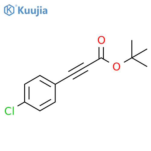 1,1-Dimethylethyl 3-(4-chlorophenyl)-2-propynoate structure