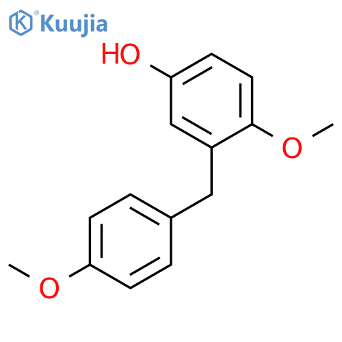 Phenol, 4-methoxy-3-[(4-methoxyphenyl)methyl]- structure