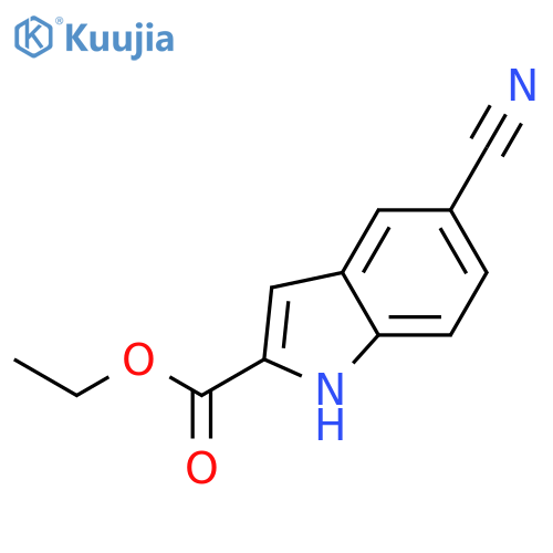 ethyl 5-cyano-1H-indole-2-carboxylate structure