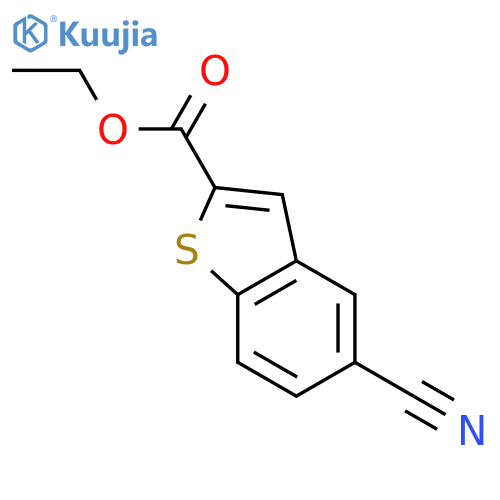 ethyl 5-cyano-1-benzothiophene-2-carboxylate structure