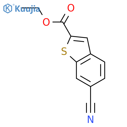 ethyl 6-cyanobenzothiophene-2-carboxylate structure