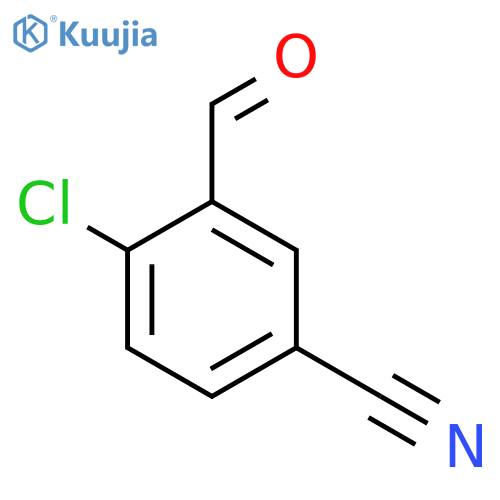 4-Chloro-3-formylbenzonitrile structure