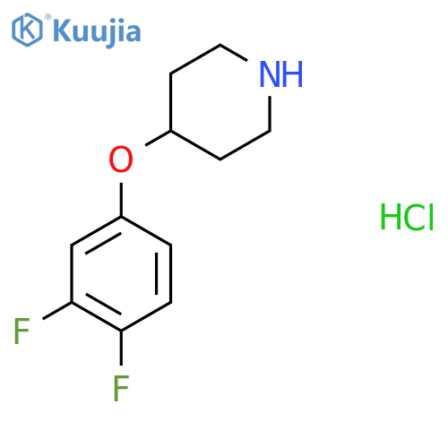 4-(3,4-Difluorophenoxy)piperidine hydrochloride structure