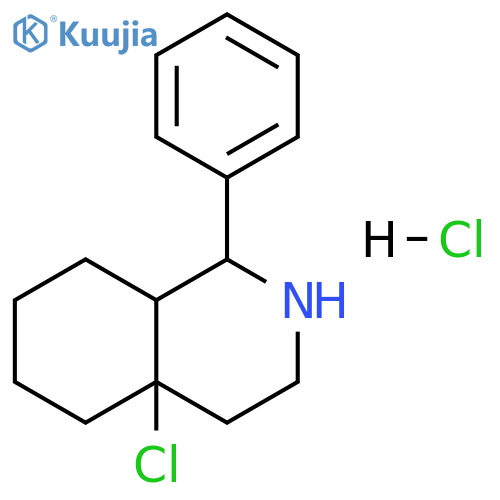 4a-chloro-1-phenyl-decahydroisoquinoline hydrochloride structure
