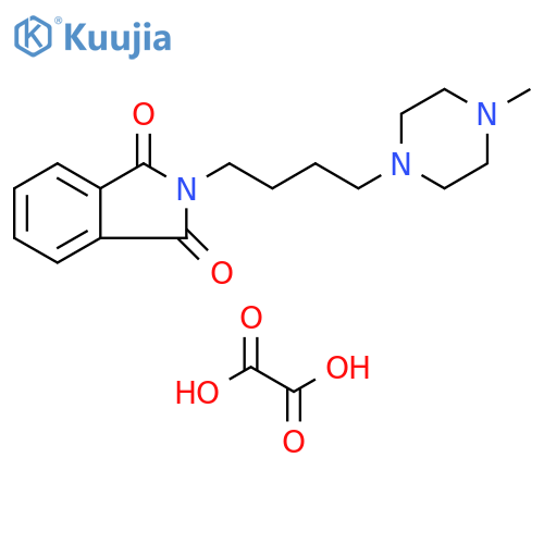 2-[4-(4-methylpiperazin-1-yl)butyl]-2,3-dihydro-1H-isoindole-1,3-dione; bis(oxalic acid) structure