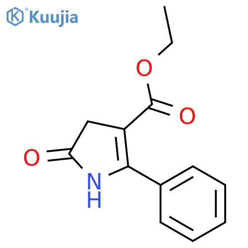 4,5-dihydro-5-oxo-2-phenyl-1H-Pyrrole-3-carboxylic acid ethyl ester structure