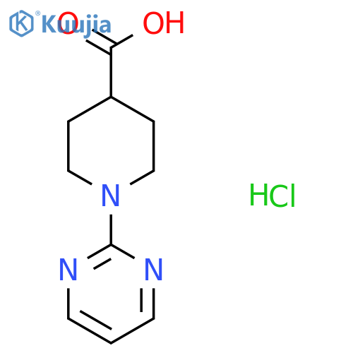 1-(Pyrimidin-2-yl)piperidine-4-carboxylic acid hydrochloride structure