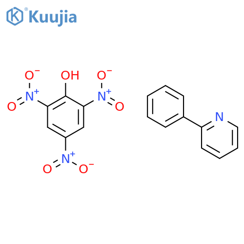Pyridine, 2-phenyl-, compd. with 2,4,6-trinitrophenol (1:1) structure