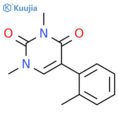 2,4(1H,3H)-Pyrimidinedione, 1,3-dimethyl-5-(2-methylphenyl)- structure