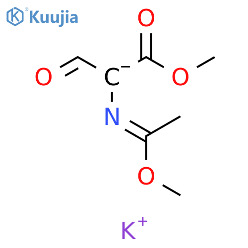 Alanine, N-(1-methoxyethylidene)-3-oxo-, methyl ester, ion(1-),potassium structure