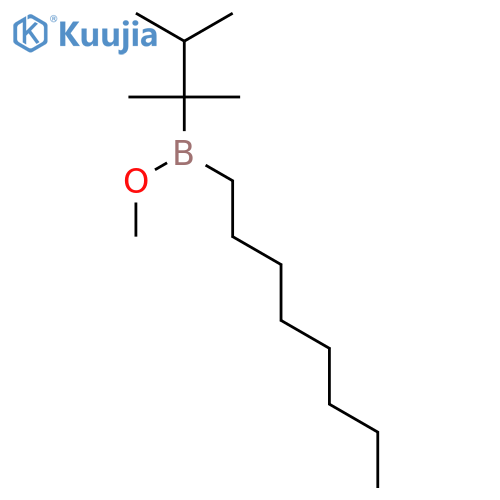 Borinic acid, octyl(1,1,2-trimethylpropyl)-, methyl ester structure