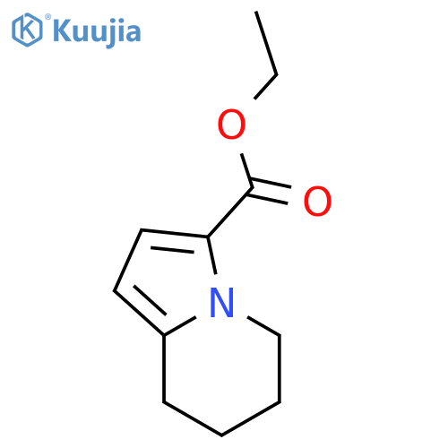 5,6,7,8-tetrahydro-3-Indolizinecarboxylic acid ethyl ester structure