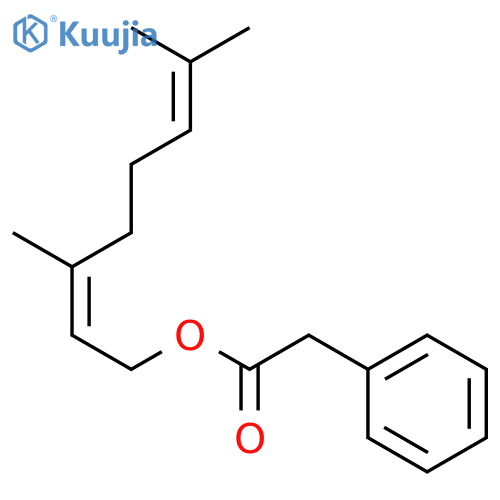 Benzeneacetic acid,(2Z)-3,7-dimethyl-2,6-octadien-1-yl ester structure