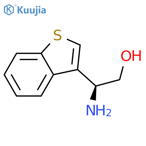 (2S)-2-amino-2-(1-benzothiophen-3-yl)ethan-1-ol structure