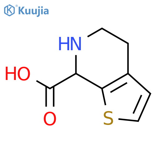 4H,5H,6H,7H-thieno[2,3-c]pyridine-7-carboxylic acid structure