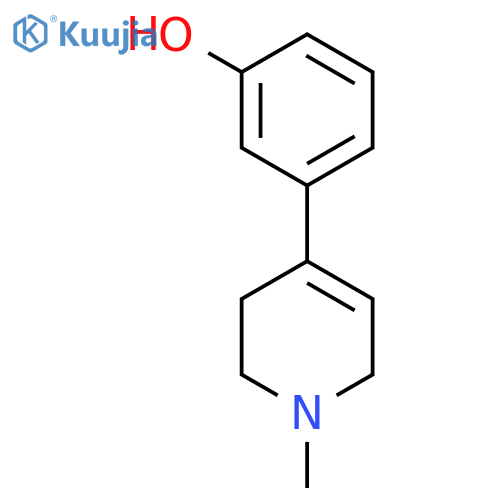 Phenol,3-(1,2,3,6-tetrahydro-1-methyl-4-pyridinyl)- structure
