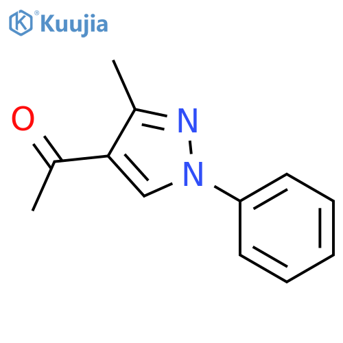 1-(3-Methyl-1-phenyl-1H-pyrazol-4-yl)ethanone structure