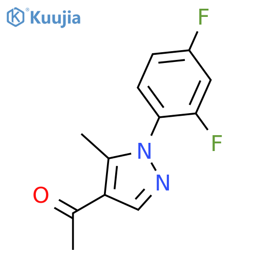 1-(1-(2,4-Difluorophenyl)-5-methyl-1H-pyrazol-4-yl)ethanone structure