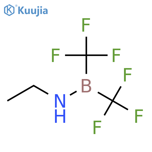 N-[bis(trifluoromethyl)boranyl]-n-methylmethanamine structure