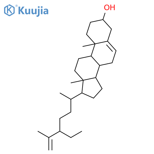 (3beta,24s)-stigmasta-5,25-dien-3-ol structure
