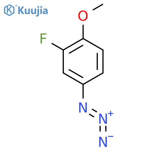 4-azido-2-fluoro-1-methoxybenzene structure