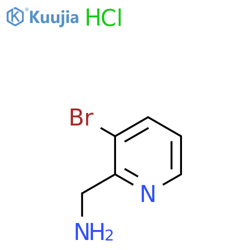 (3-bromo-2-pyridyl)methanamine;hydrochloride structure
