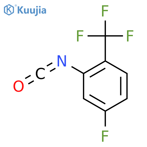 4-fluoro-2-isocyanato-1-(trifluoromethyl)benzene structure