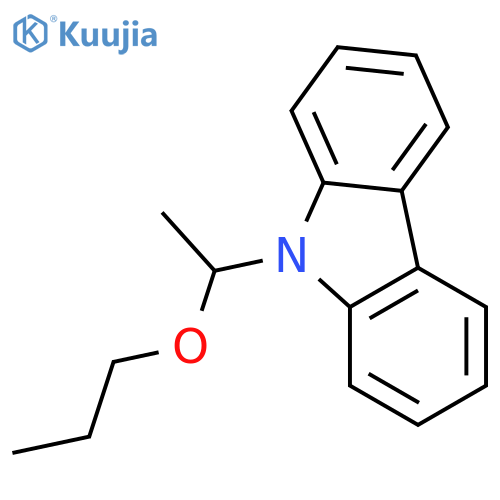 9-(1-propoxyethyl)carbazole structure