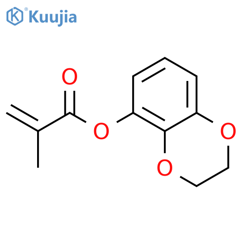 2-Propenoic acid, 2-methyl-, 2,3-dihydro-1,4-benzodioxin-5-yl ester structure