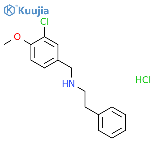 N-(3-chloro-4-methoxybenzyl)-2-phenylethanamine hydrochloride structure